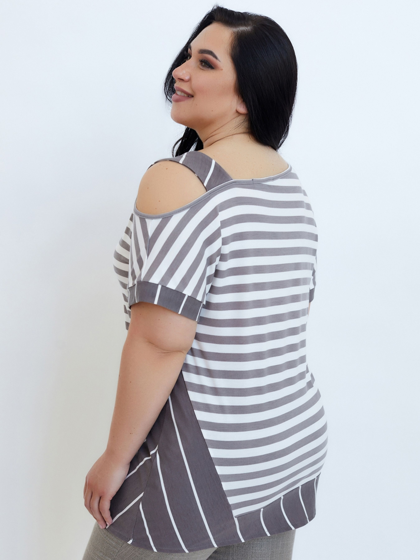 Туника All Posa модель ap100668p-svtlij-bezh Фото