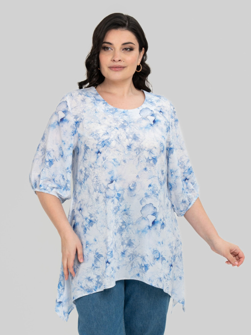 Блуза All Posa модель ap102442p-blakitnij Фото