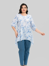 Блуза All Posa модель ap102442p-blakitnij Блуза All Posa модель ap102442p-blakitnij Фото