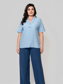 Блуза All Posa модель ap102396p-blakitnij Фото