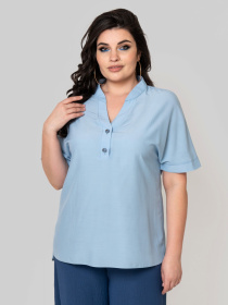 Блуза All Posa модель ap102396p-blakitnij Фото