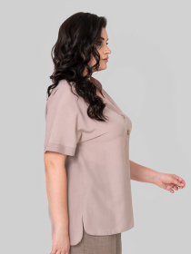 Блуза All Posa модель ap102396p-pudra Фото