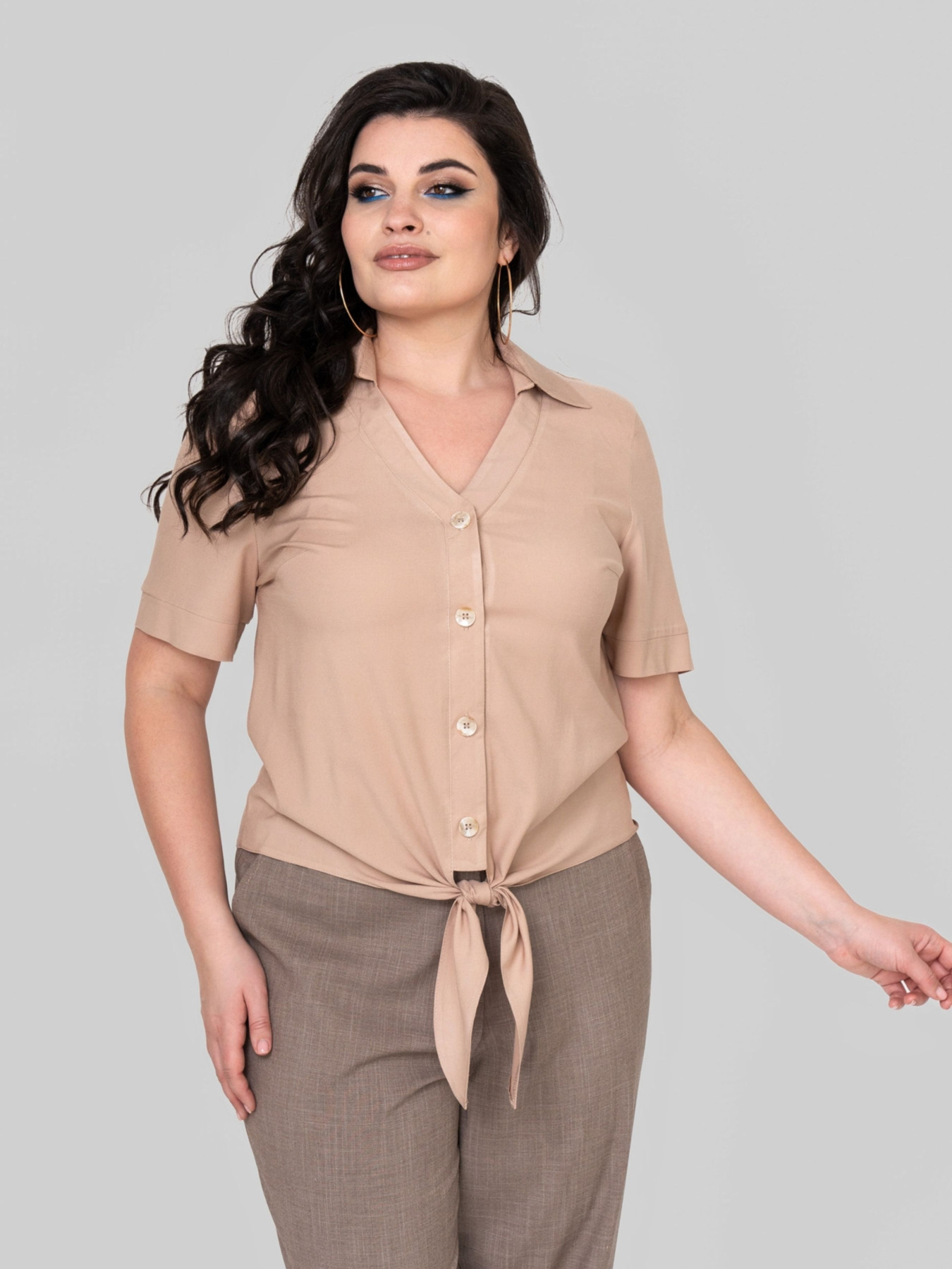 Блуза All Posa модель ap102390p-bezhevij Фото