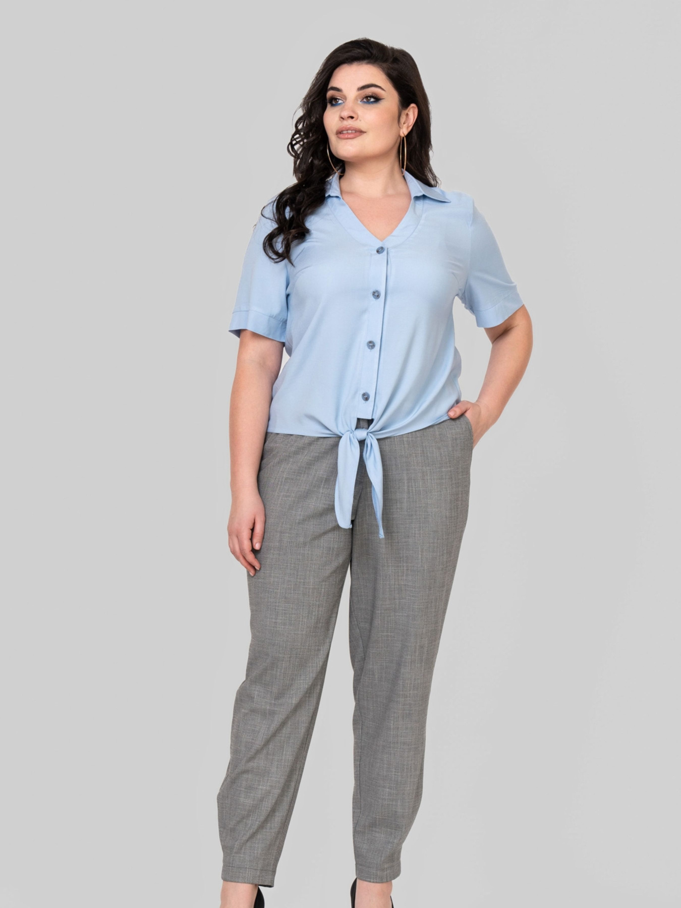 Блуза All Posa модель ap102390p-blakitnij Фото