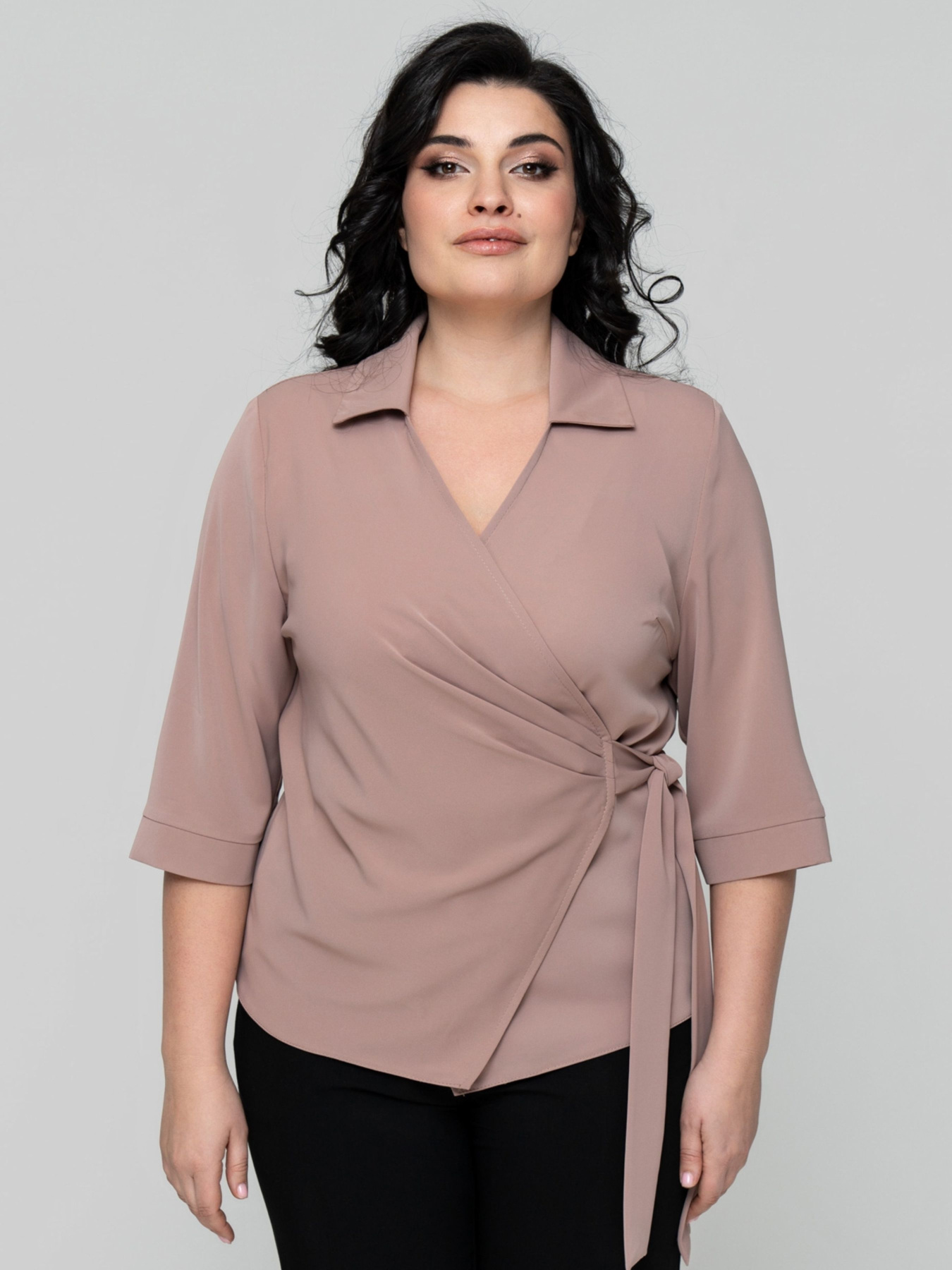 Блуза All Posa модель ap102337p-bezhevij Фото