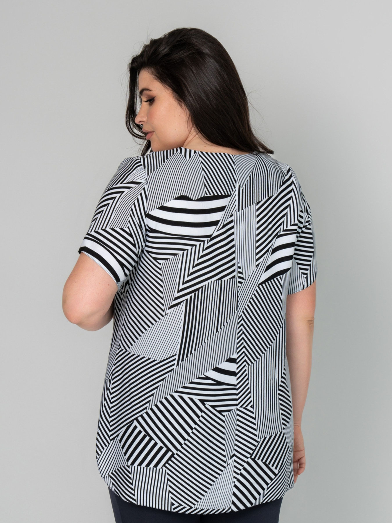 Блуза All Posa модель ap101968p-chorno-blij Фото