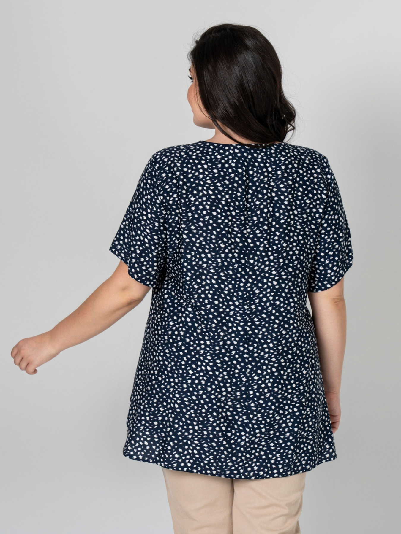 Блуза All Posa модель ap101968p-temno-sinj Фото