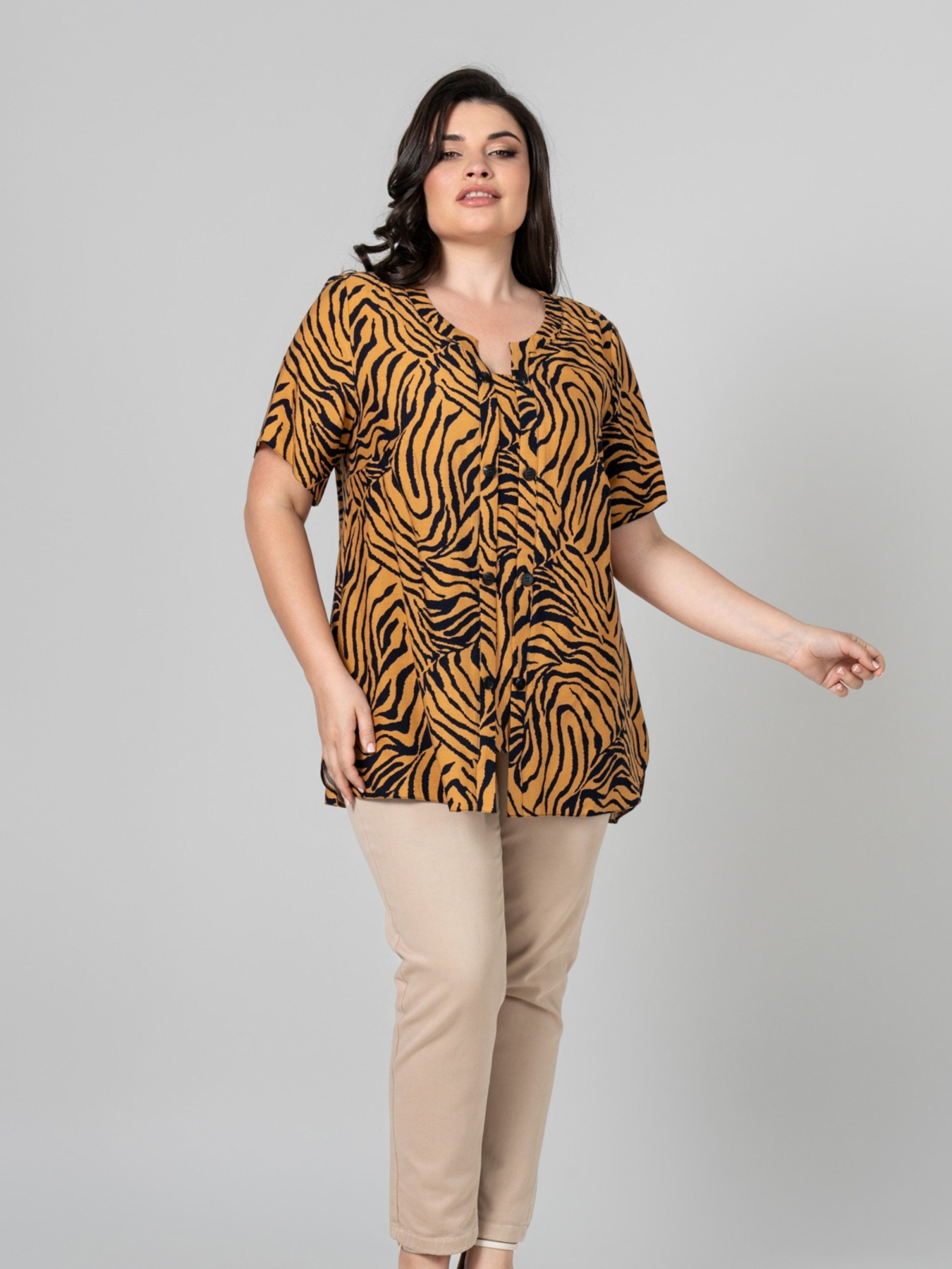 Блуза All Posa модель ap101968p-leopard Фото