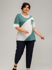 Футболка All Posa модель ap101624p-polin Фото