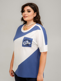 Футболка All Posa модель ap101624p-dzhins Фото