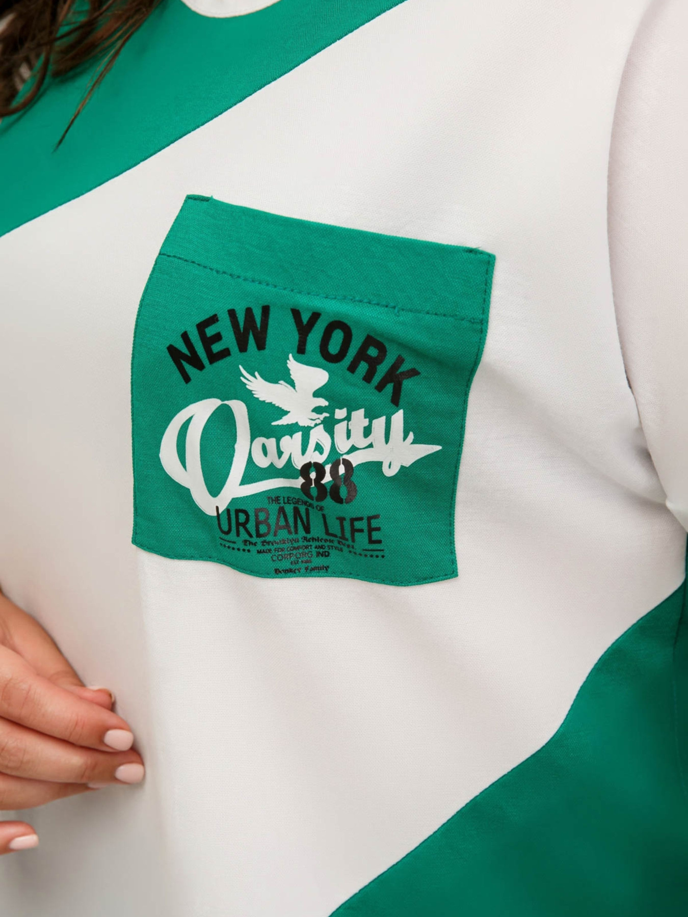 Футболка All Posa модель ap101624p-zelenij Фото