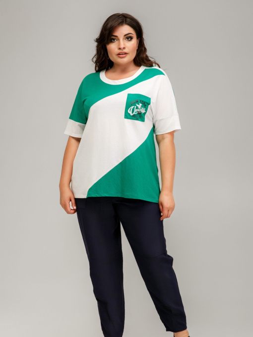 Футболка All Posa модель ap101624p-zelenij Фото