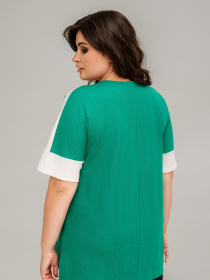 Футболка All Posa модель ap101624p-zelenij Фото