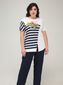 Футболка All Posa модель ap101575p-blij Фото