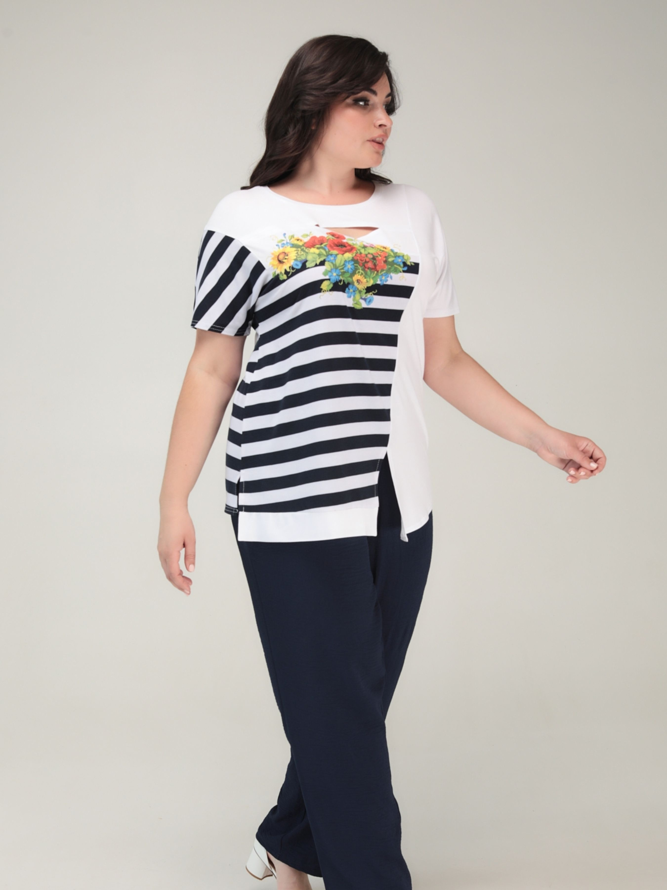 Футболка All Posa модель ap101575p-blij Фото