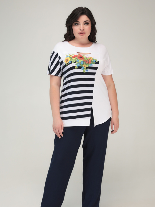 Футболка All Posa модель ap101575p-blij Фото