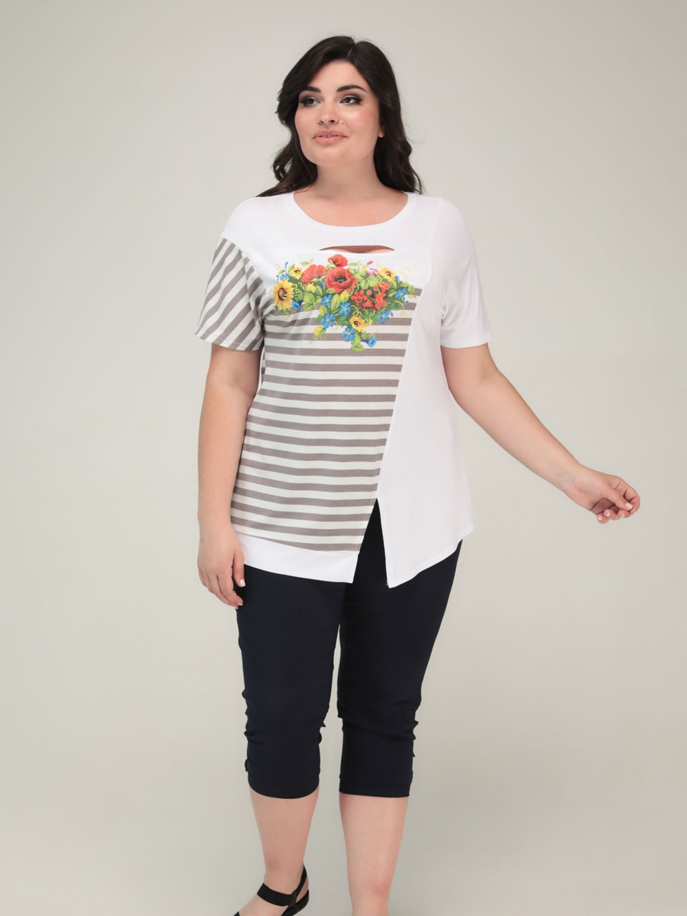 Футболка All Posa модель ap101575p-molochnij Фото