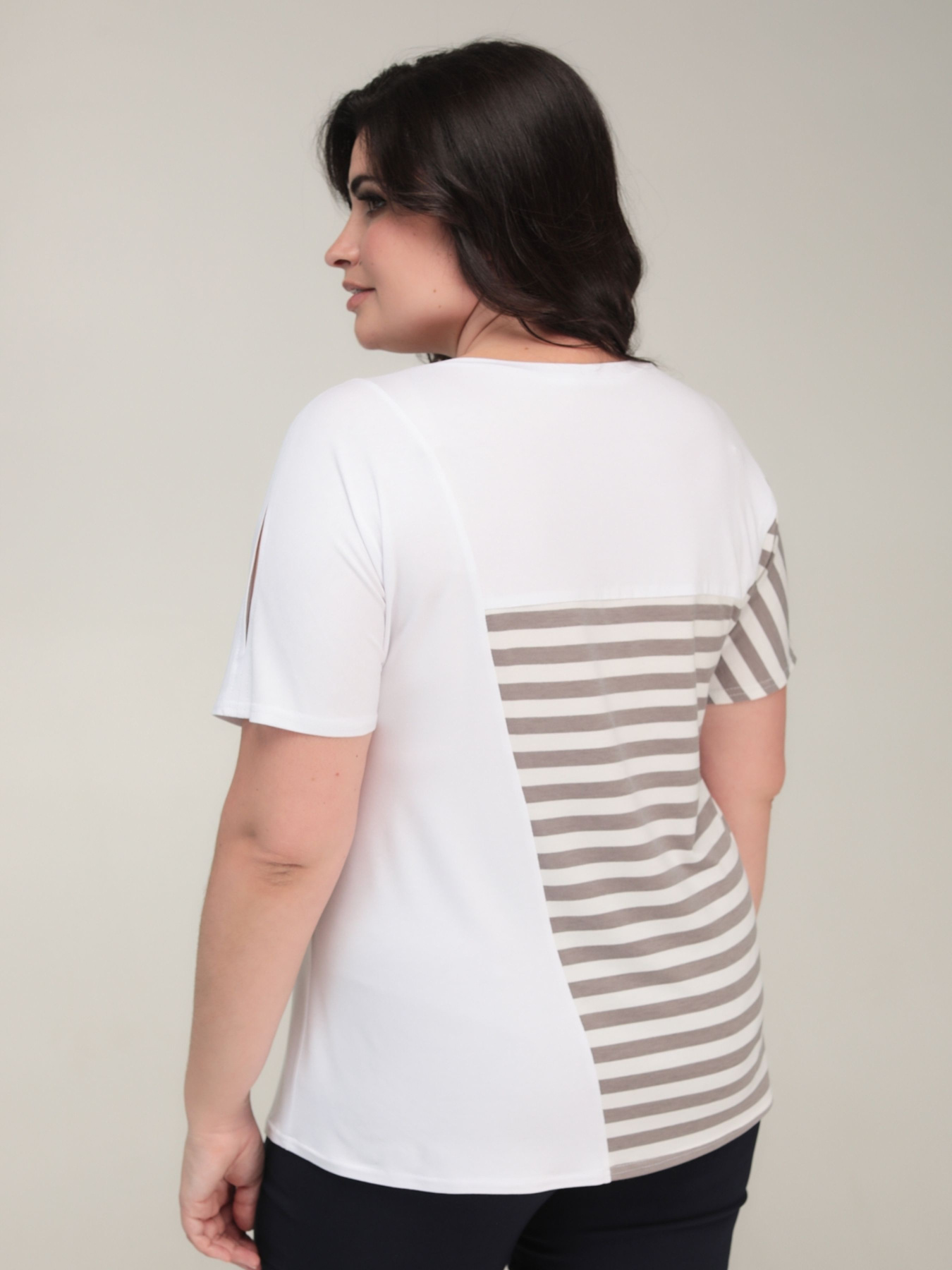 Футболка All Posa модель ap101575p-molochnij Фото