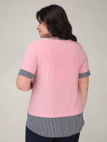 Футболка All Posa модель ap101560p-rozhevij Фото