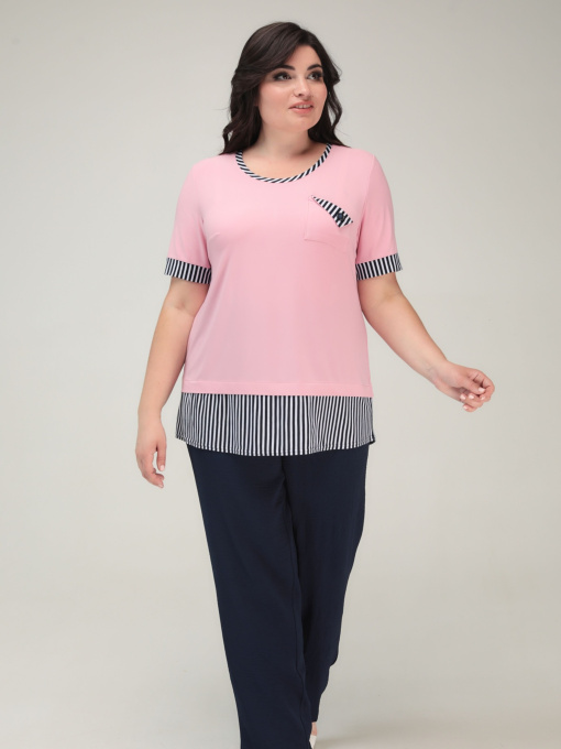 Футболка All Posa модель ap101560p-rozhevij Фото