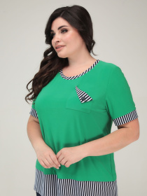 Футболка All Posa модель ap101560p-zelenij Фото