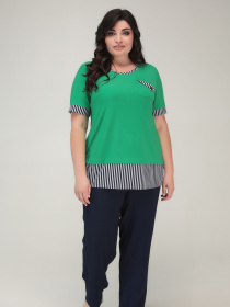 Футболка All Posa модель ap101560p-zelenij Фото