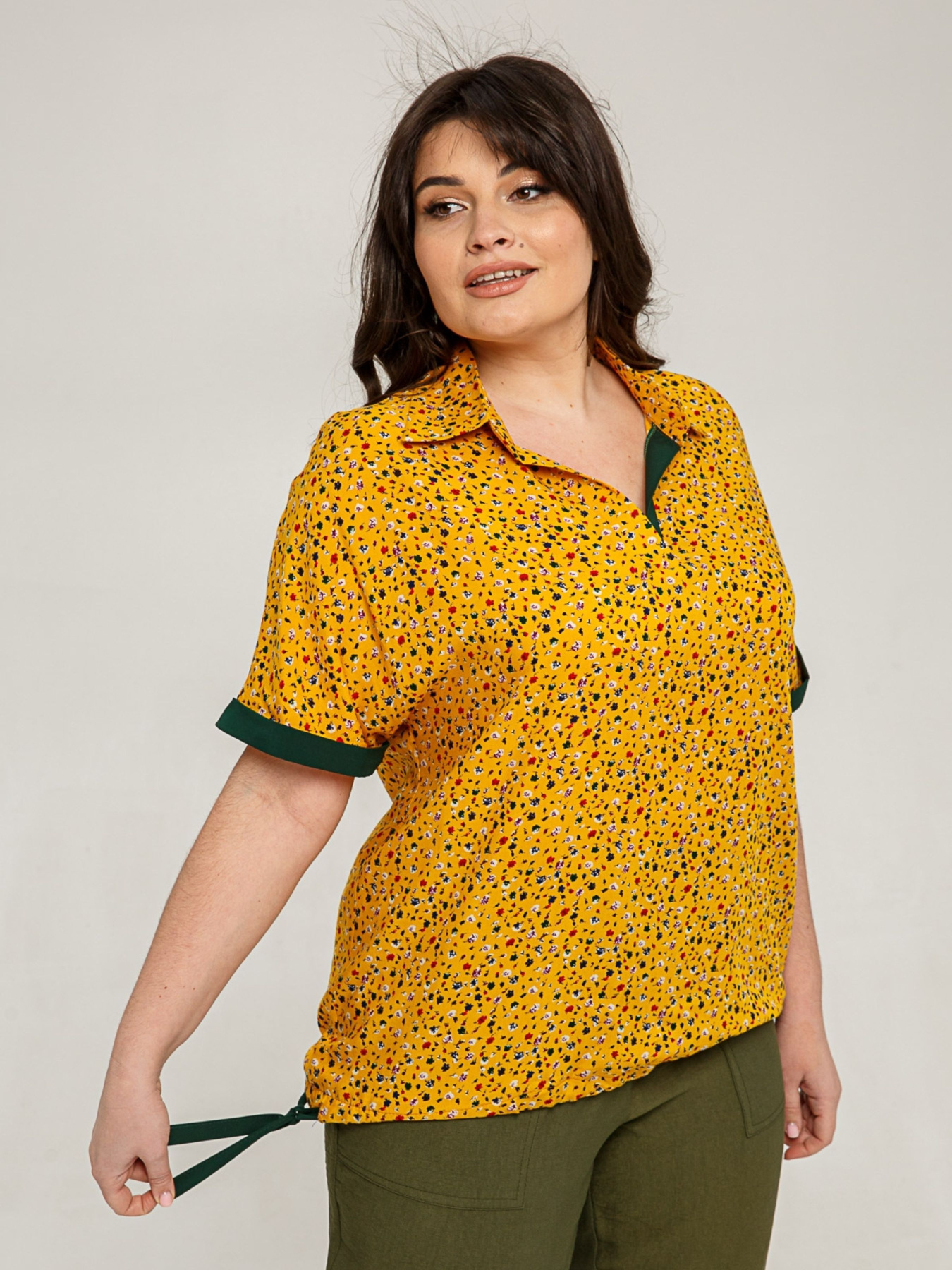 Блуза All Posa модель ap101486p-zhovtij Фото