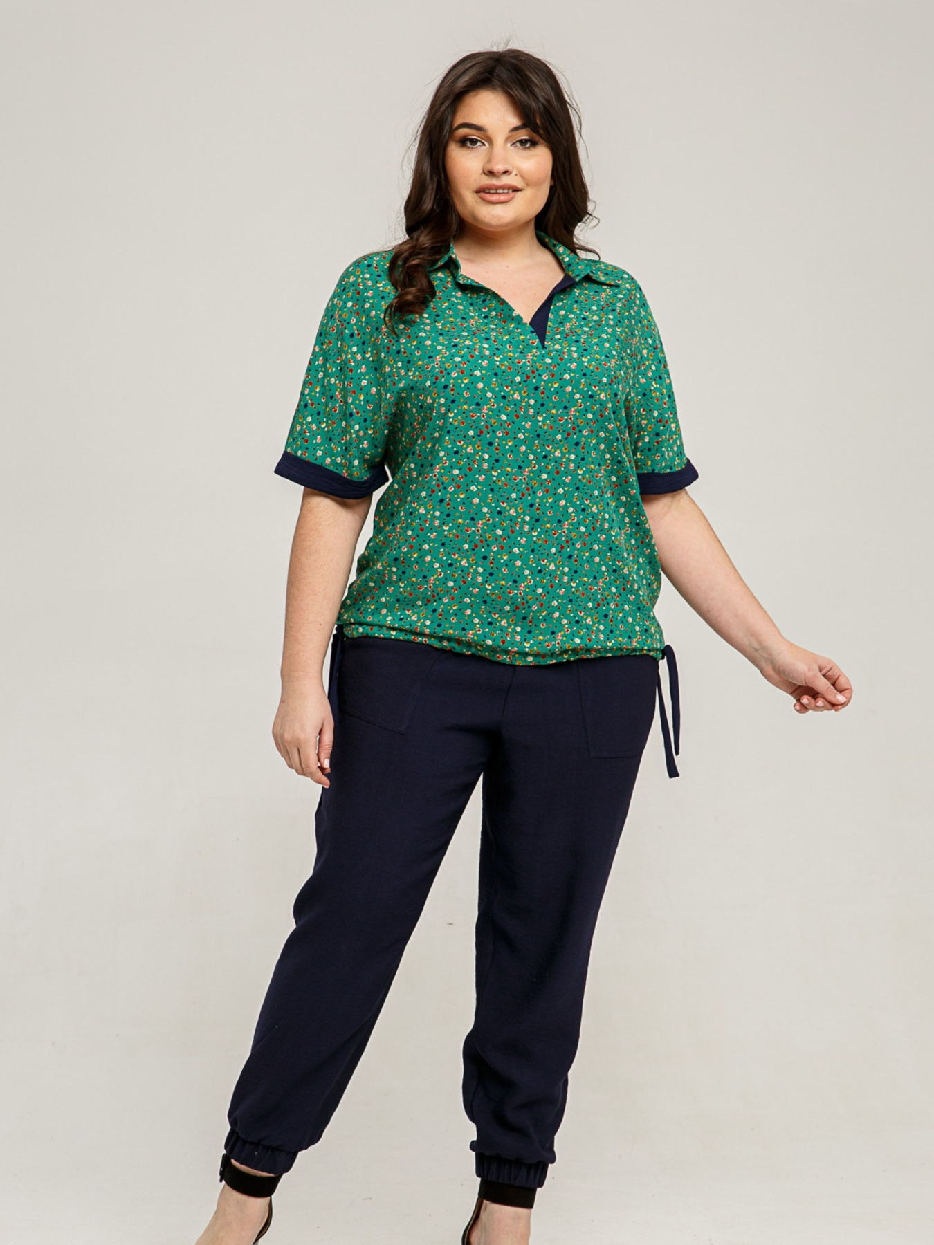 Блуза All Posa модель ap101486p-zelenij Фото