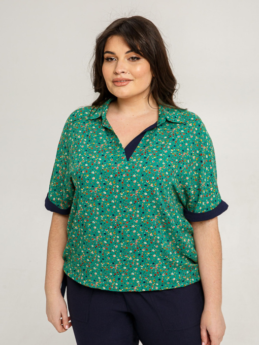 Блуза All Posa модель ap101486p-zelenij Фото