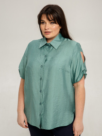 Блуза All Posa модель ap101393p-olivka Фото