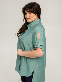 Блуза All Posa модель ap101393p-olivka Фото