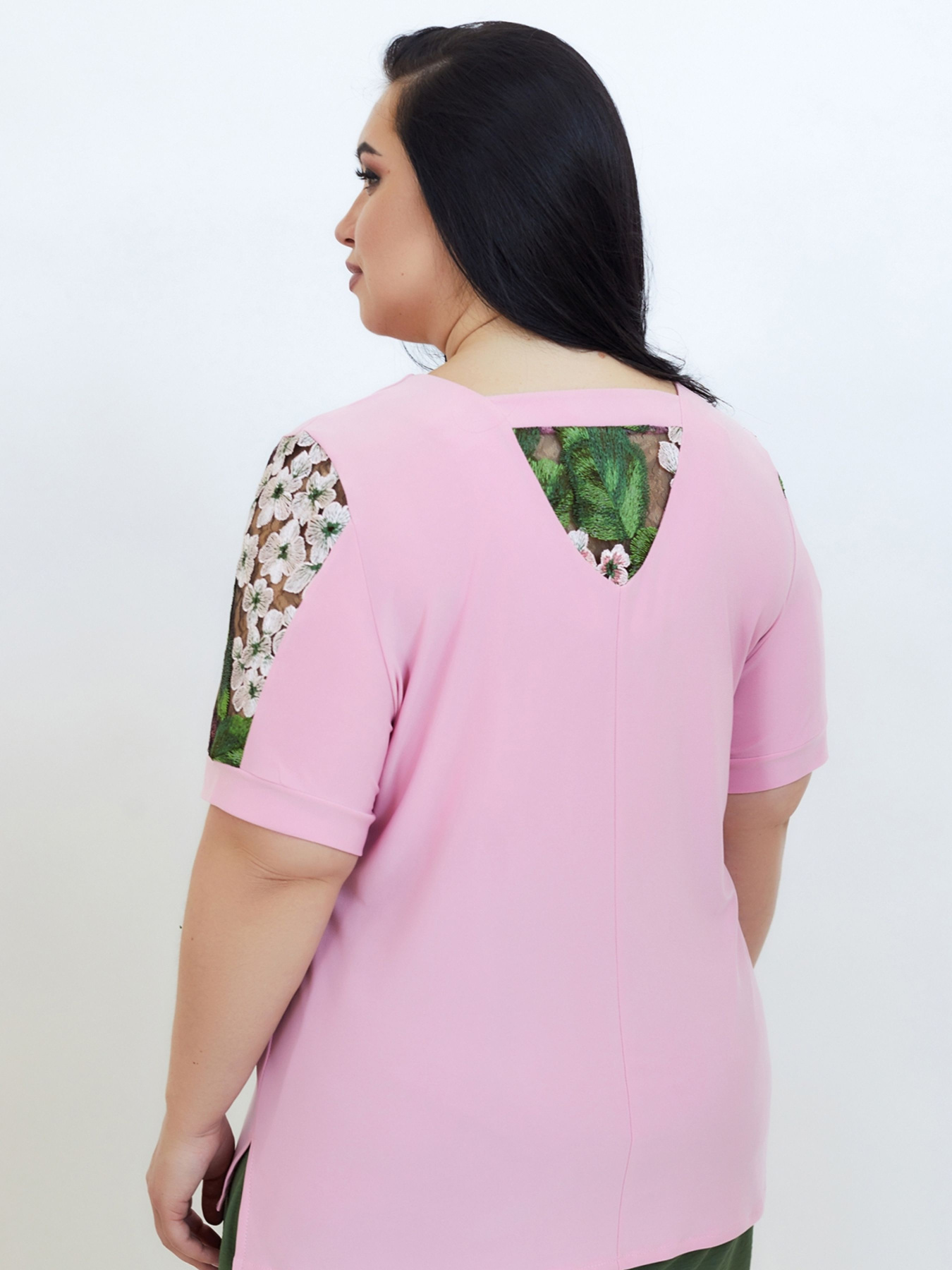 Блуза All Posa модель ap100679p-rozhevij Фото