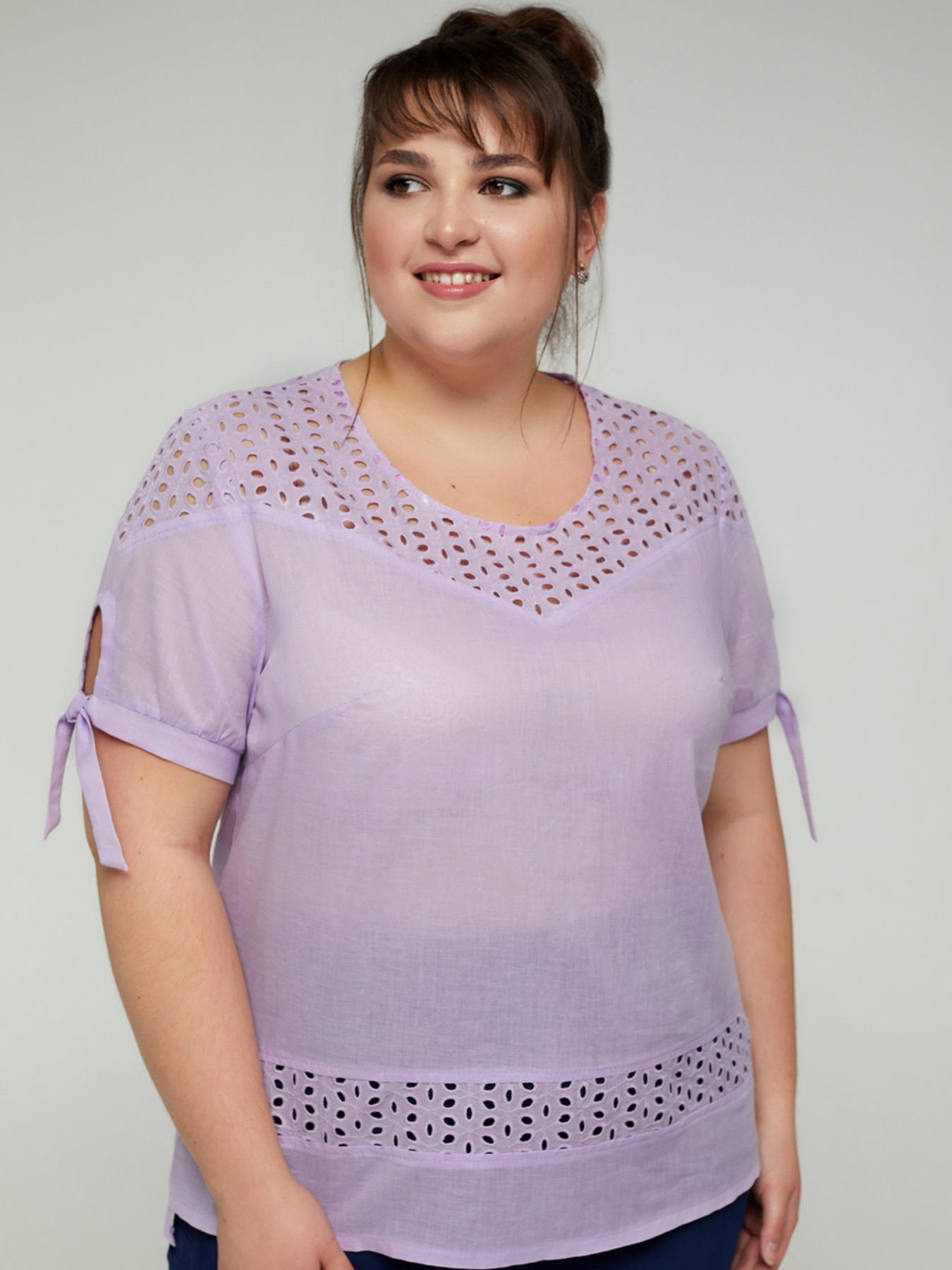 Блуза All Posa модель ap100179p-lavandovij Фото