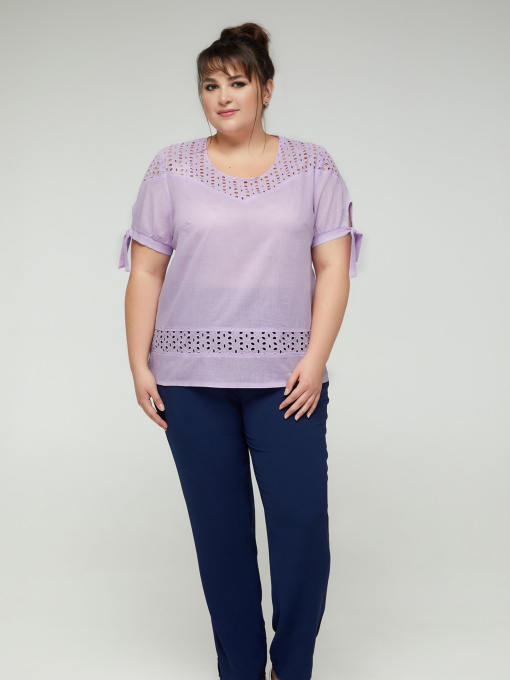 Блуза All Posa модель ap100179p-lavandovij Фото