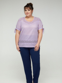 Блуза All Posa модель ap100179p-lavandovij Фото