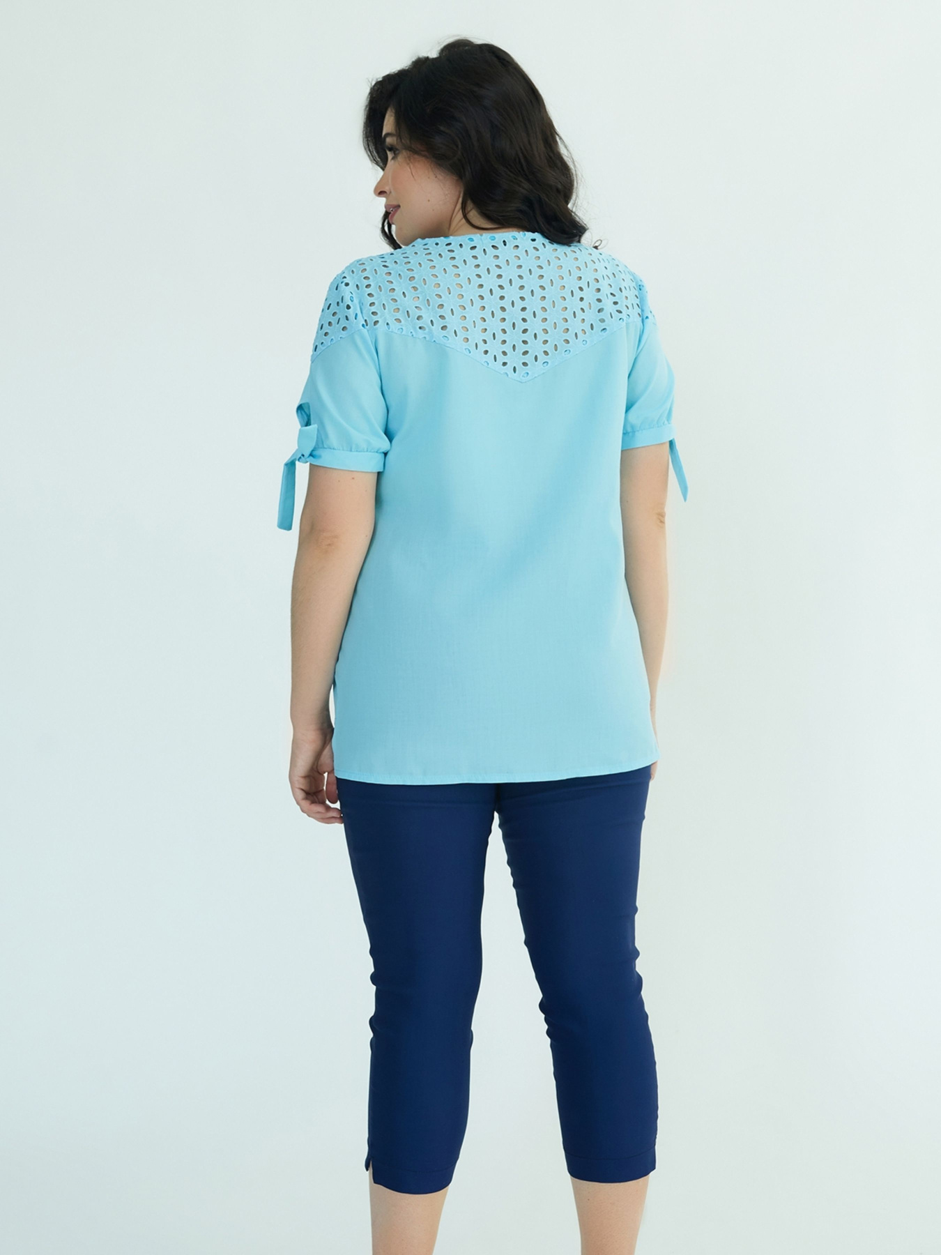 Блуза All Posa модель ap100179p-blakitnij Фото