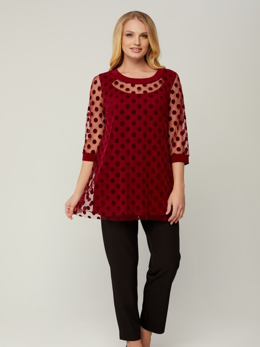 Блуза All Posa модель ap1427-1p-bordovj Фото