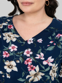 Сукня міді All Posa модель ap102464p-temno-sinj Фото