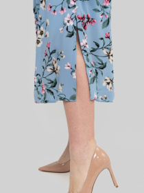 Сукня міді All Posa модель ap102464p-blakitnij Фото