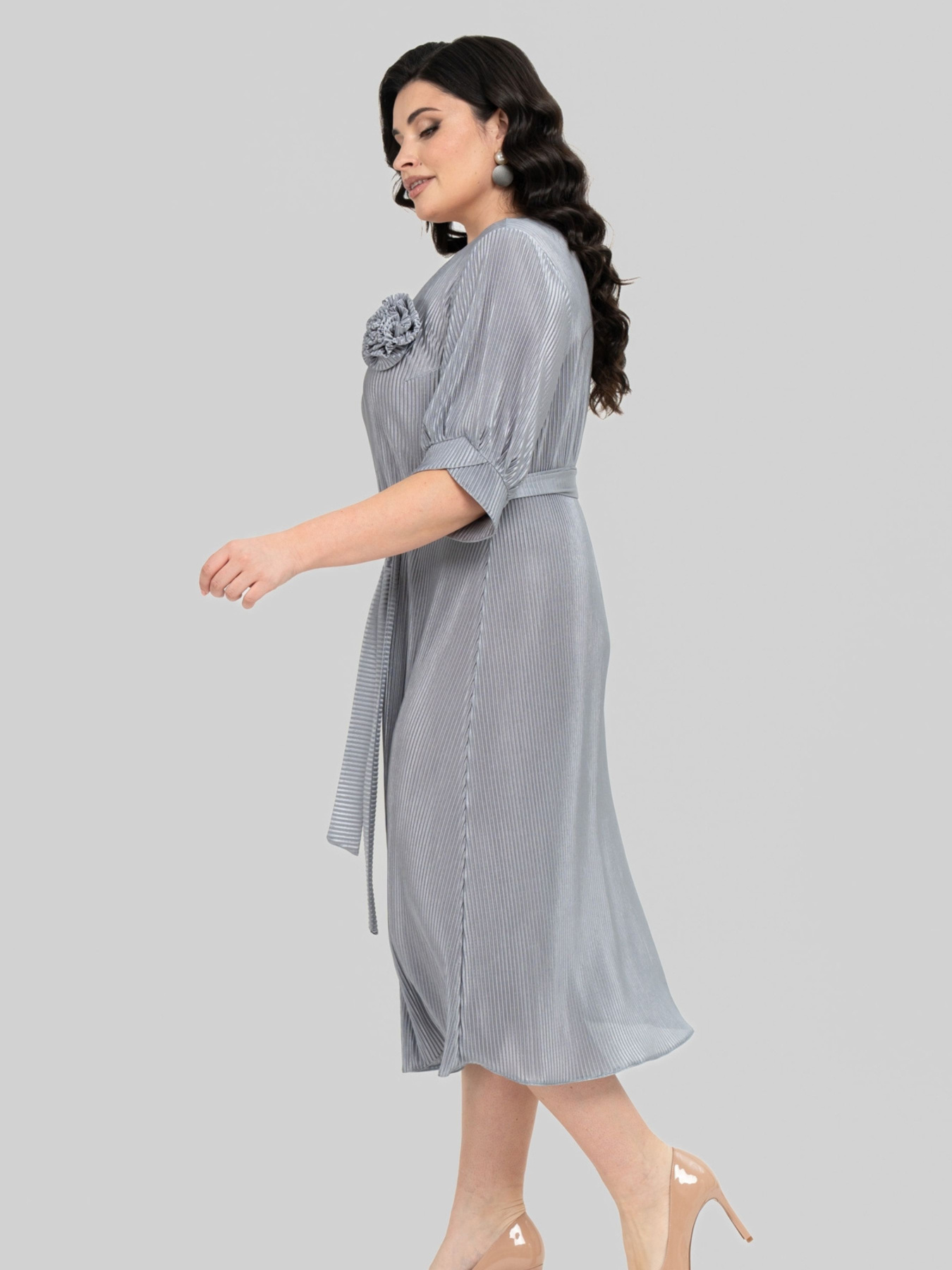 Платье миди All Posa модель ap102433p-srij Фото