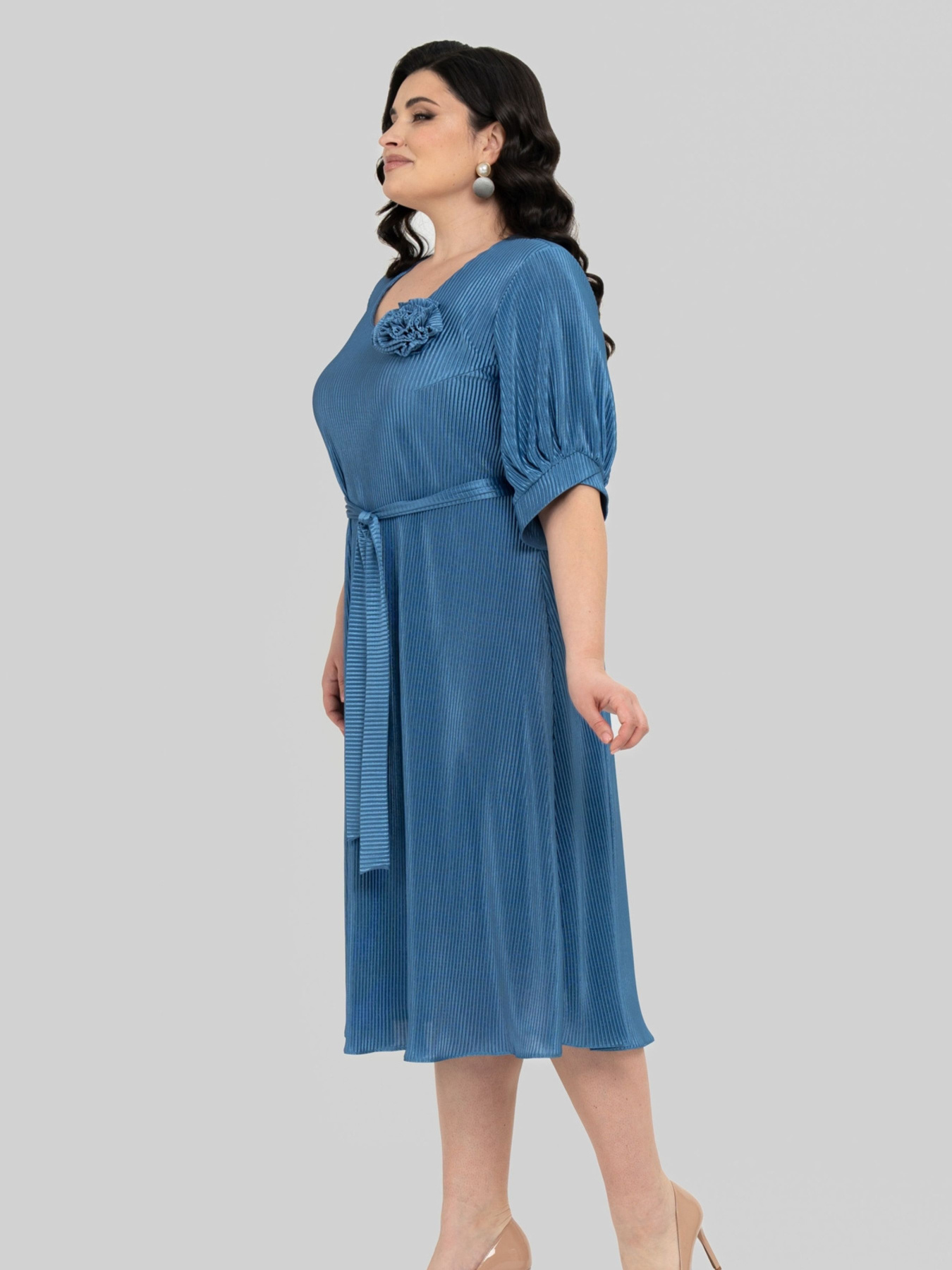 Сукня міді All Posa модель ap102433p-dzhins Фото