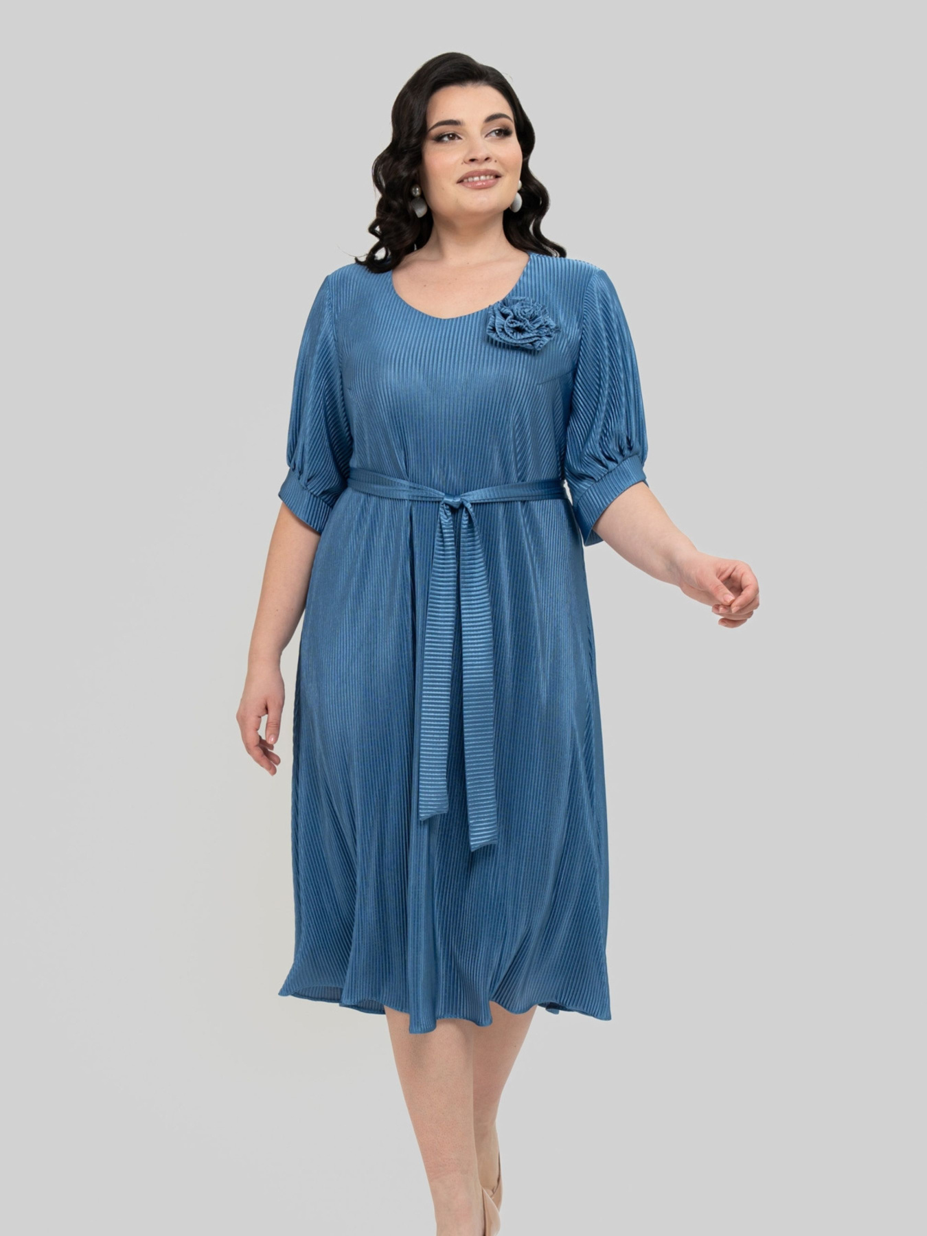 Сукня міді All Posa модель ap102433p-dzhins Фото