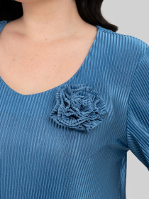 Сукня міді All Posa модель ap102433p-dzhins Фото