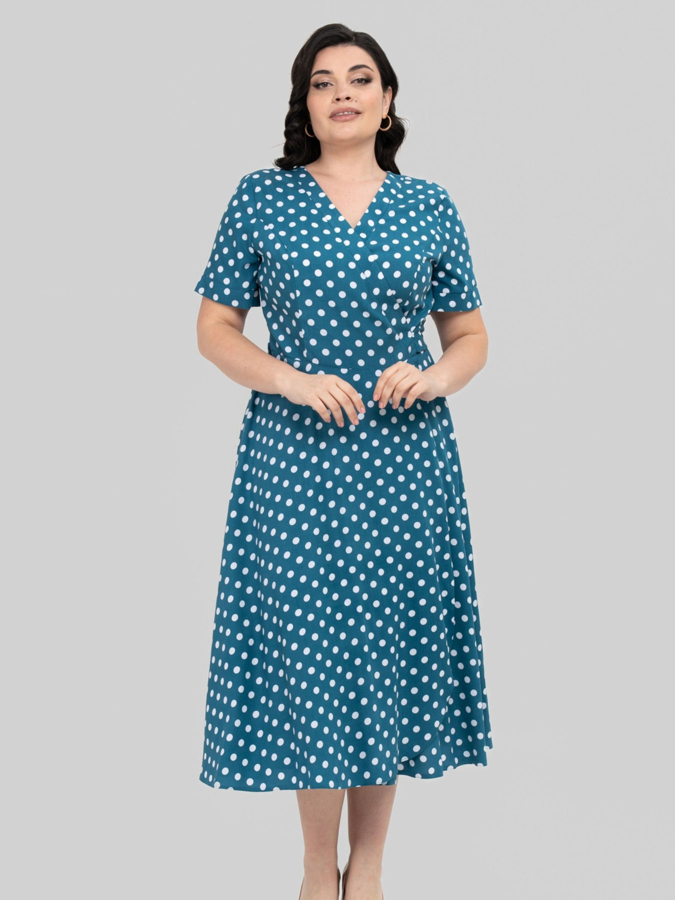 Платье миди All Posa модель ap102420p-bryuza Фото