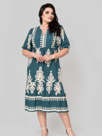 Платье миди All Posa модель ap102386p-bryuza Фото