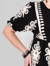 Платье миди All Posa модель ap102386p-chornij Фото