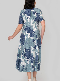 Сукня міді All Posa модель ap102375p-molochno-fstashkovij Фото