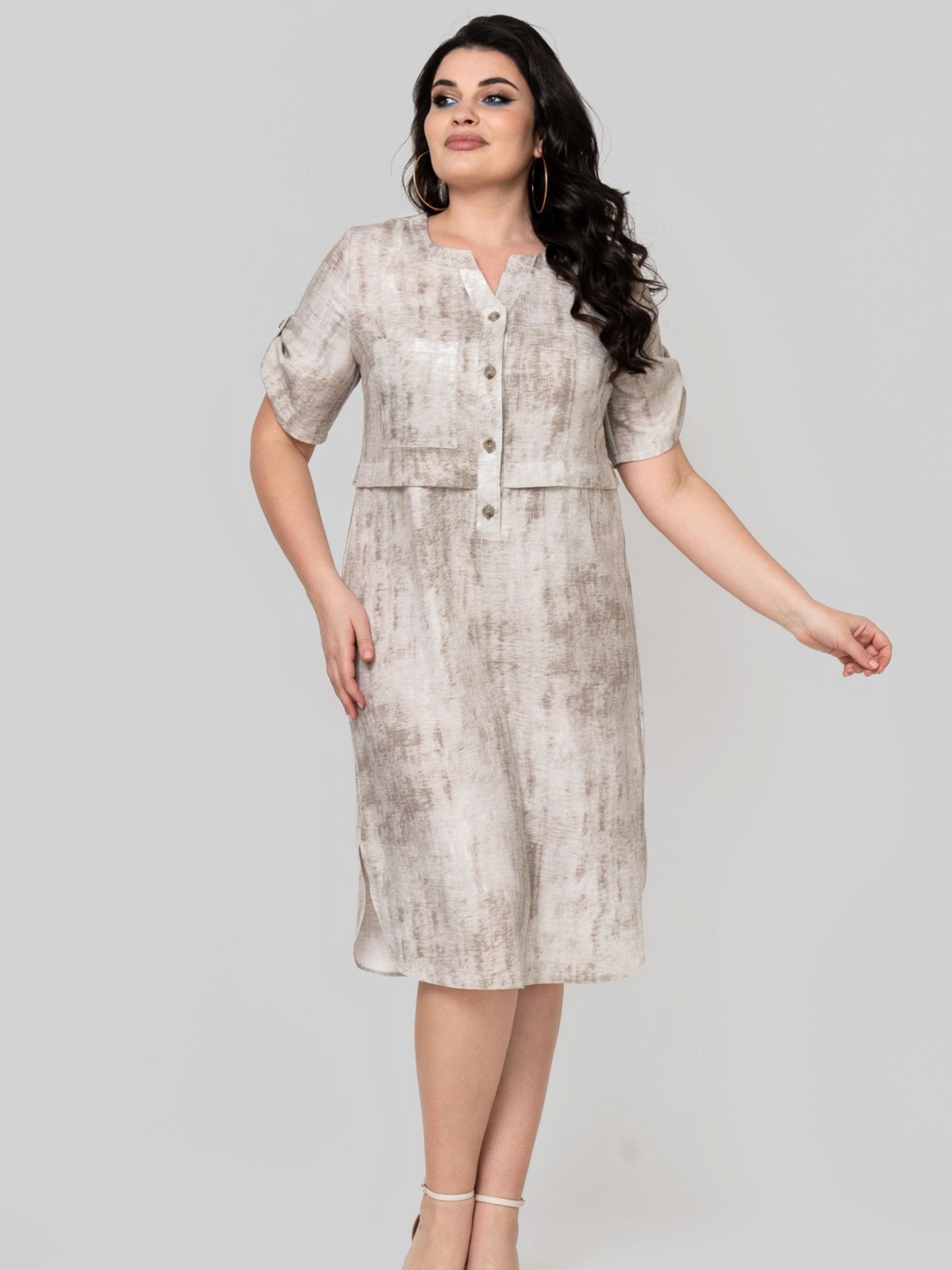 Платье миди All Posa модель ap102363p-blij Фото