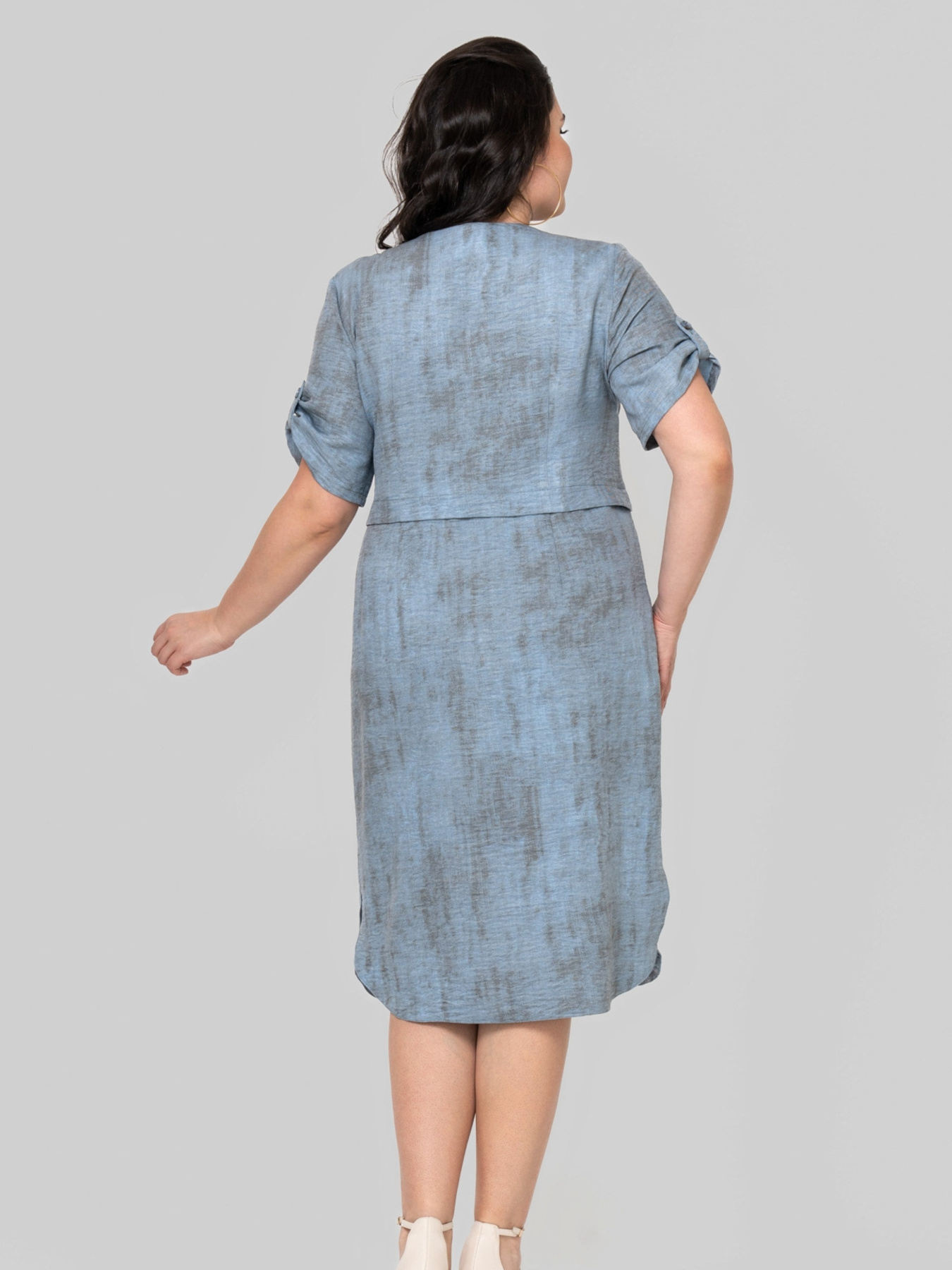 Сукня міді All Posa модель ap102363p-dzhins Фото