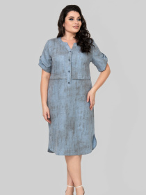 Сукня міді All Posa модель ap102363p-dzhins Фото